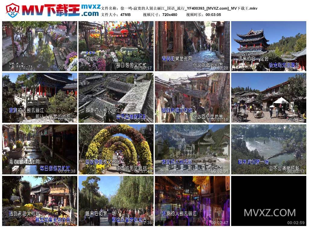 徐一鸣-寂寞的人别去丽江_国语_流行_YF400393
